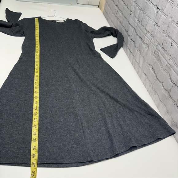 Vince A-line Charcoal Long Sleeve Dress size M NWOT - Picture 3 of 8